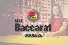 Baccarat Squeeze logo by Evolution 5Gringos