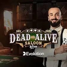 Dead or Alive: Saloon slot visual from Evolution available on 5gringoscasino-gr.com