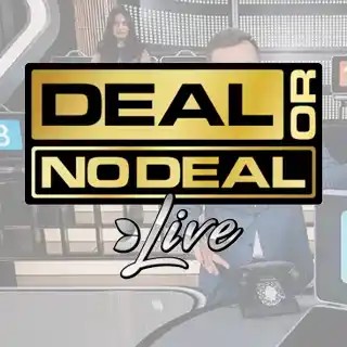 Deal or No Deal Live slot logo by Evolution at 5Gringos