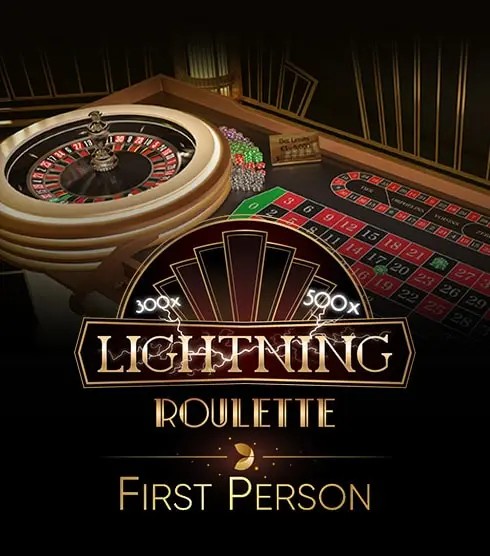 First Person Lightning Roulette slot icon by Evolution, available at 5Gringos