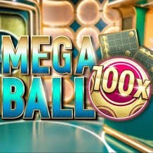 Mega Ball 100x logo – Live Dealer by Evolution at 5Gringos