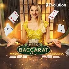 Peek Baccarat casino game by Evolution – featured logo at 5Gringos